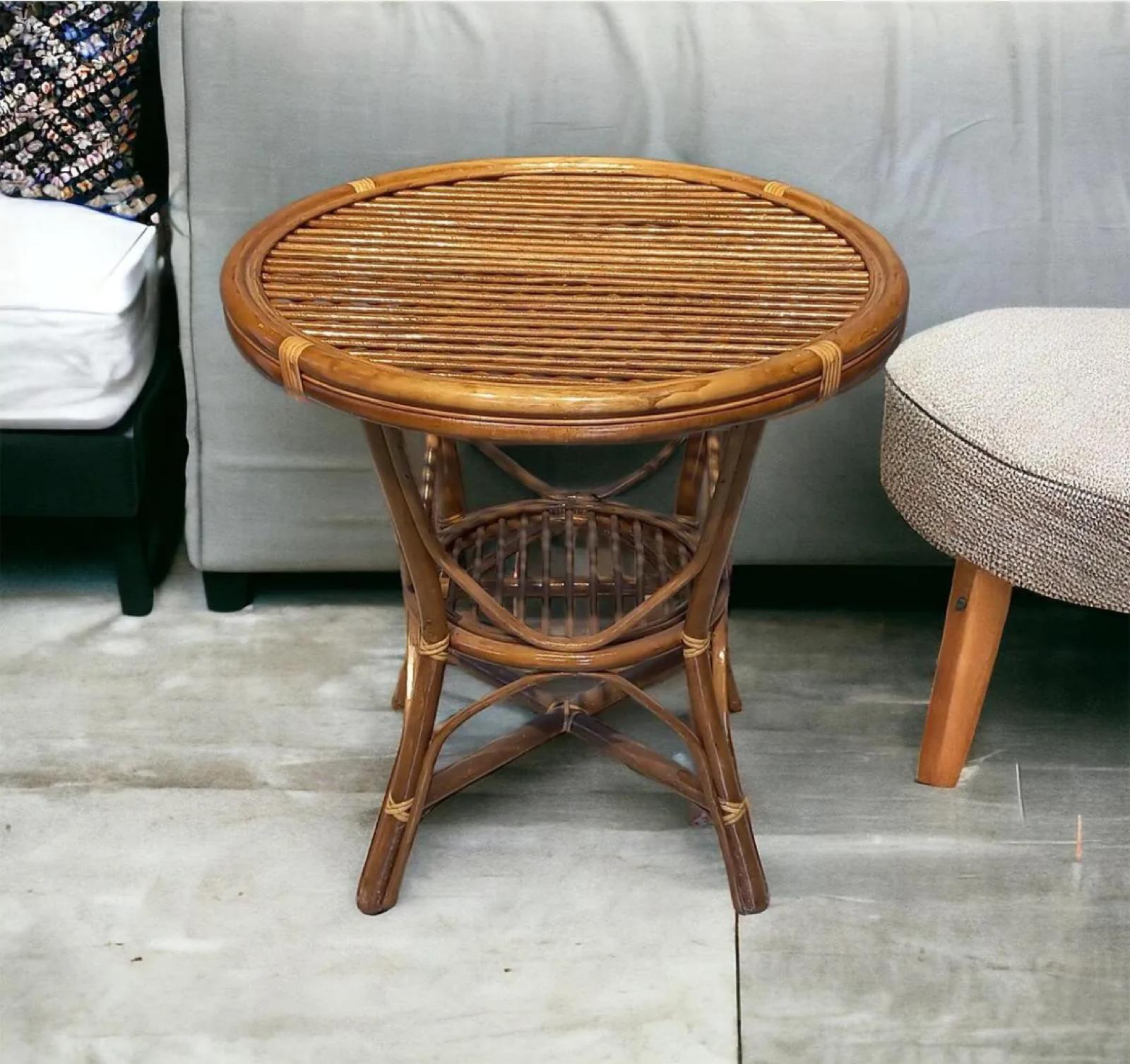 Bamboo Round Table 70 cm