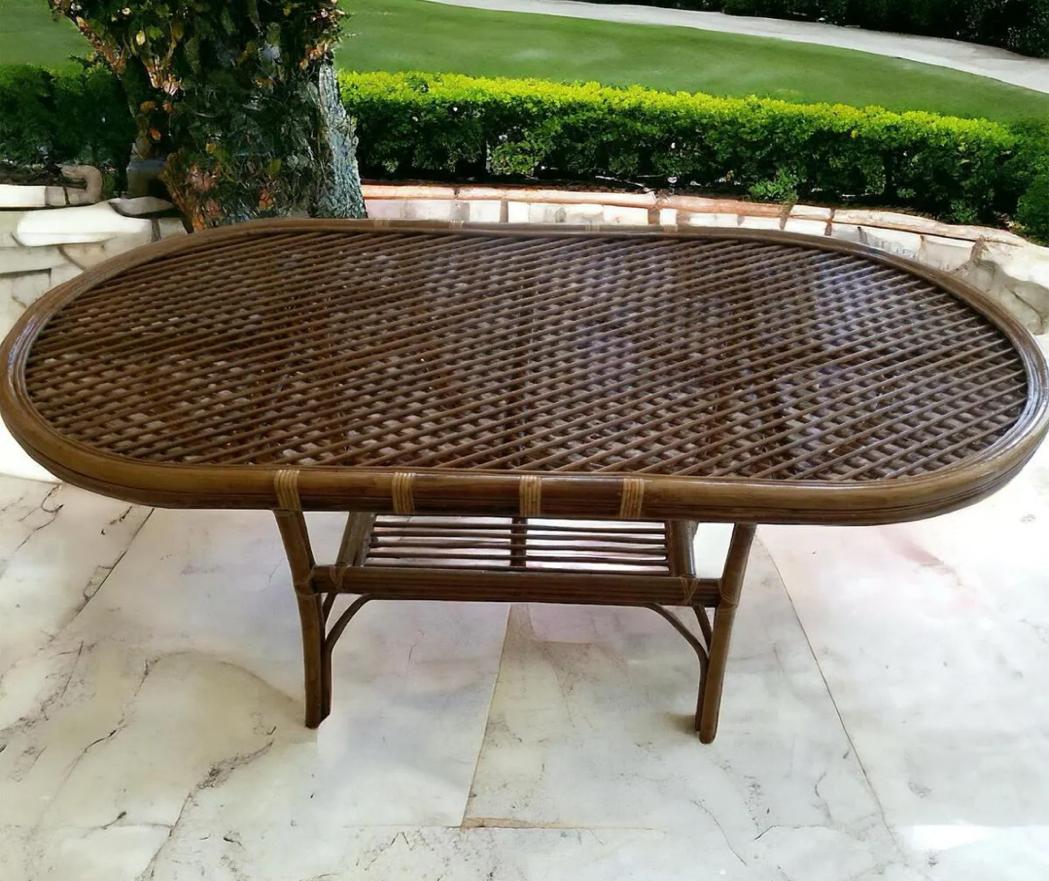 Bamboo Oval Masa 90X160