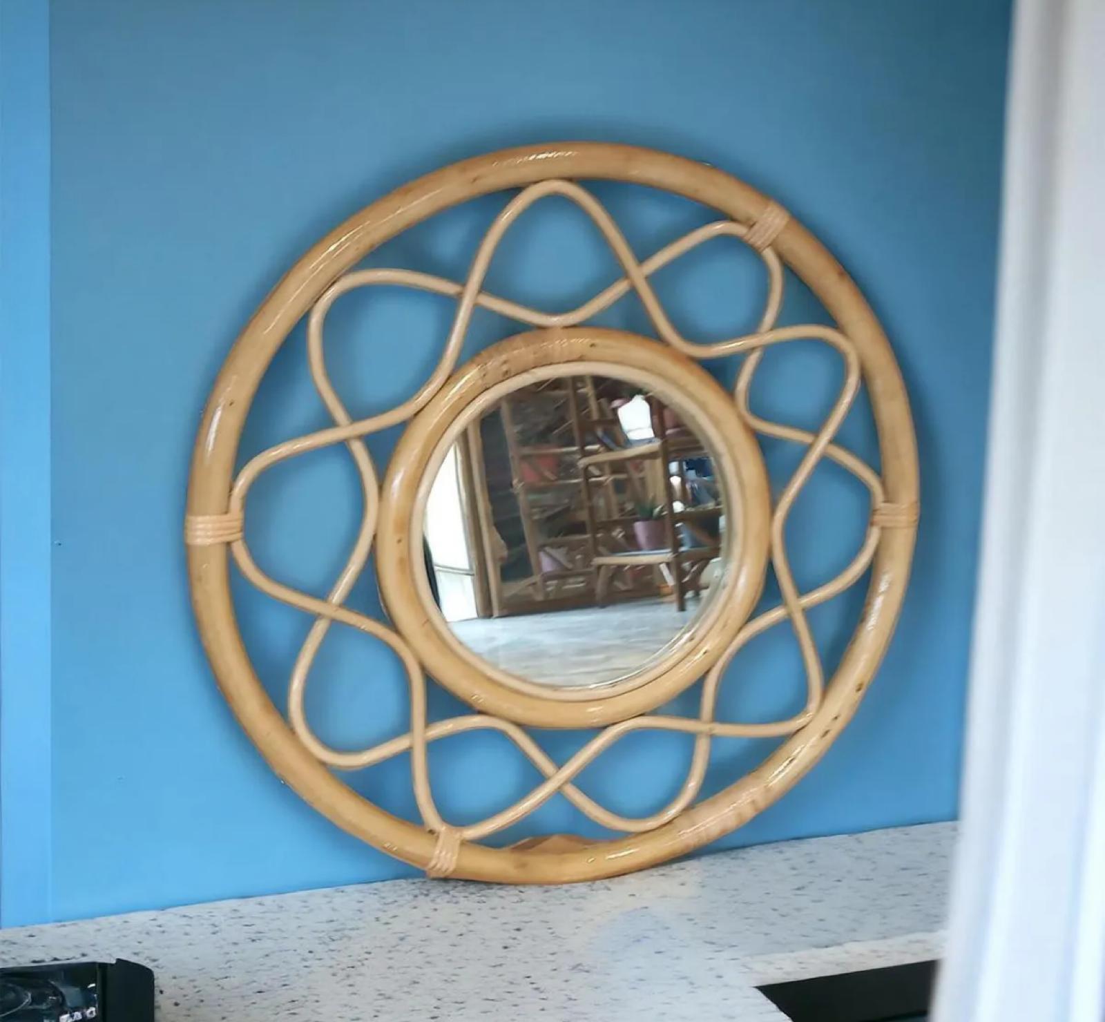 Bamboo Flower Mirror